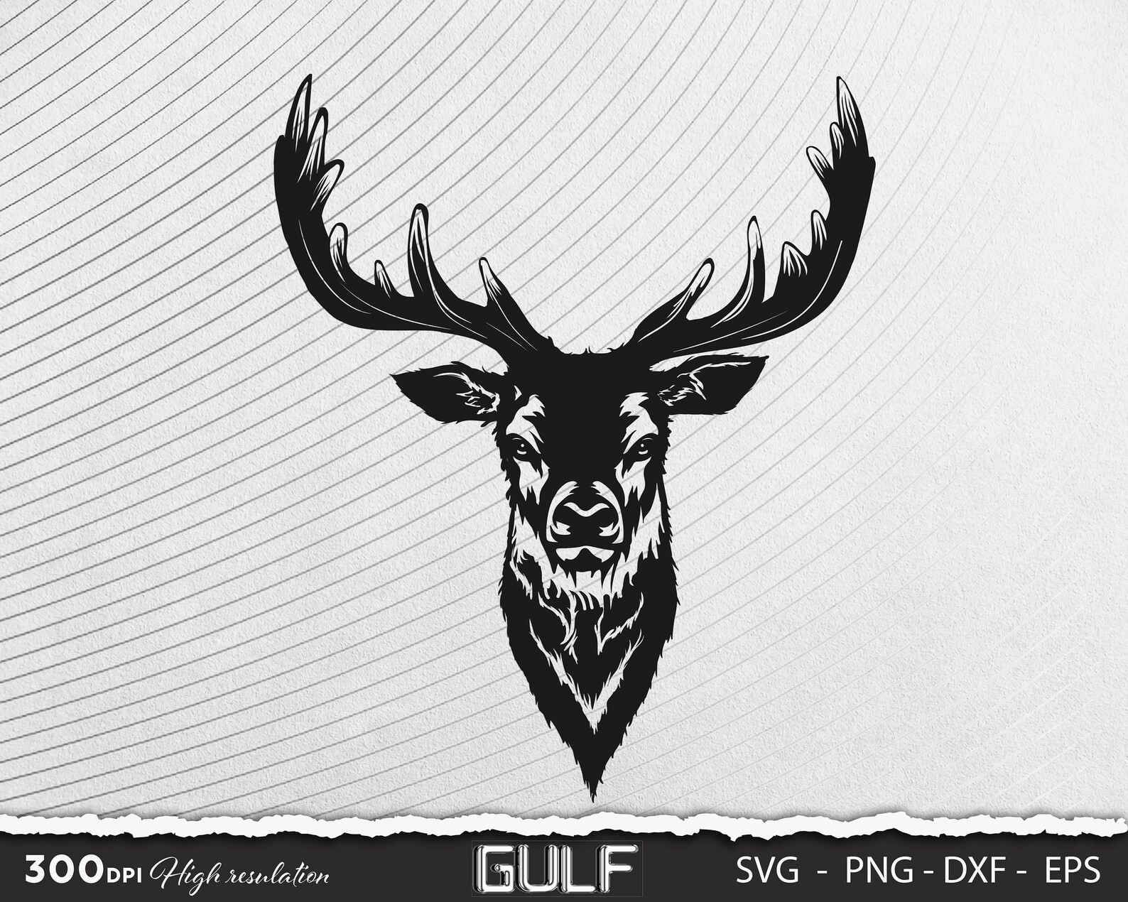 Deer Wall Art Svg Dxf Pdf png Files Plasma Cut File Wall Etsy