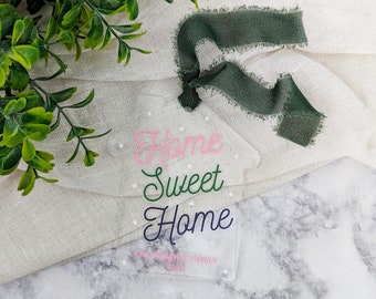 Home Sweet Home Christmas Ornament Realtor Client Housewarming Gifts Colorful Printed Acrylic Unique New Homeowners Gift