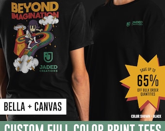 Benutzerdefiniertes Logo Bella Canvas T-Shirt Massen-Bekleidung Branded Company Merch T-Shirt