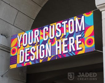 Custom Vinyl Banner: Personalized Text & Logo, Weatherproof