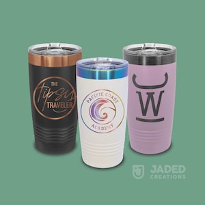 Custom Logo Tumblers 20 oz Name Personalized Engraved Etched Bulk Insulated Stainless Steel Travel Cup Wholesale Custom Design Gift