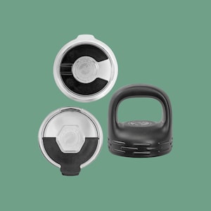 Add On Lid for 20 oz, 30 oz and 40 oz Stainless Steel Cup Polar Camel Snap Lid Magnetic Lid Add On Lug Lid for 32 oz and 40 oz Water Bottles