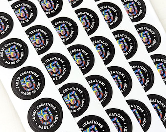 Custom Logo Sticker Strips: Waterproof Vinyl Labels, Bulk Roll