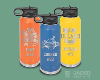Borraccia personalizzata con incisione: bicchiere termico in acciaio inossidabile da 950 ml (32 oz).