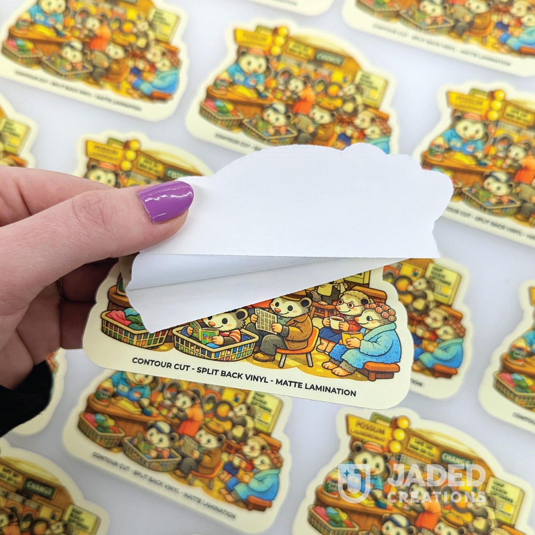 Sticker For Not Split Custom Logo Stickers: Die Cut Vinyl, Split Back Waterproof ...