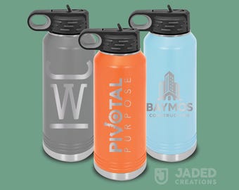 Borraccia personalizzata da 1,2 litri (40 oz) con incisione: bicchiere termico in acciaio inossidabile.