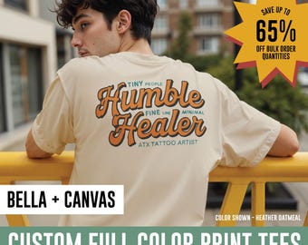 Benutzerdefiniertes Logo Bella Canvas T-Shirt Massen-Bekleidung Branded Company Merch T-Shirt