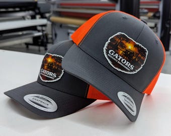 Custom Logo Trucker Hat: Vegan Leather Patch, Company Merch