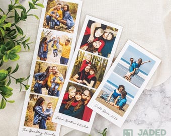 Custom Photo Booth Strip Magnet: Personalized Family Picture Keepsake