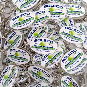 Custom Logo Acrylic Keychain: 2" UV Printed Company Branding