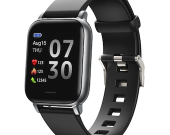 Reloj inteligente GLOFGO para hombres, mujeres, niños, pantalla táctil de 1,4 "con rastreador GPS, podómetro de frecuencia cardíaca, Monitor de presión arterial para iPhone/Android