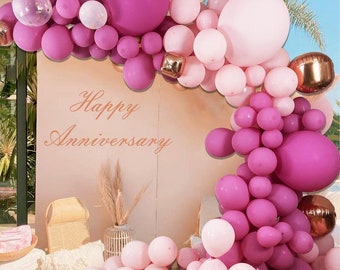 Kit de arco de globos, guirnalda de globos para cumpleaños, bodas, fiestas, decoraciones para Baby Shower, ferias divertidas y entretenimiento