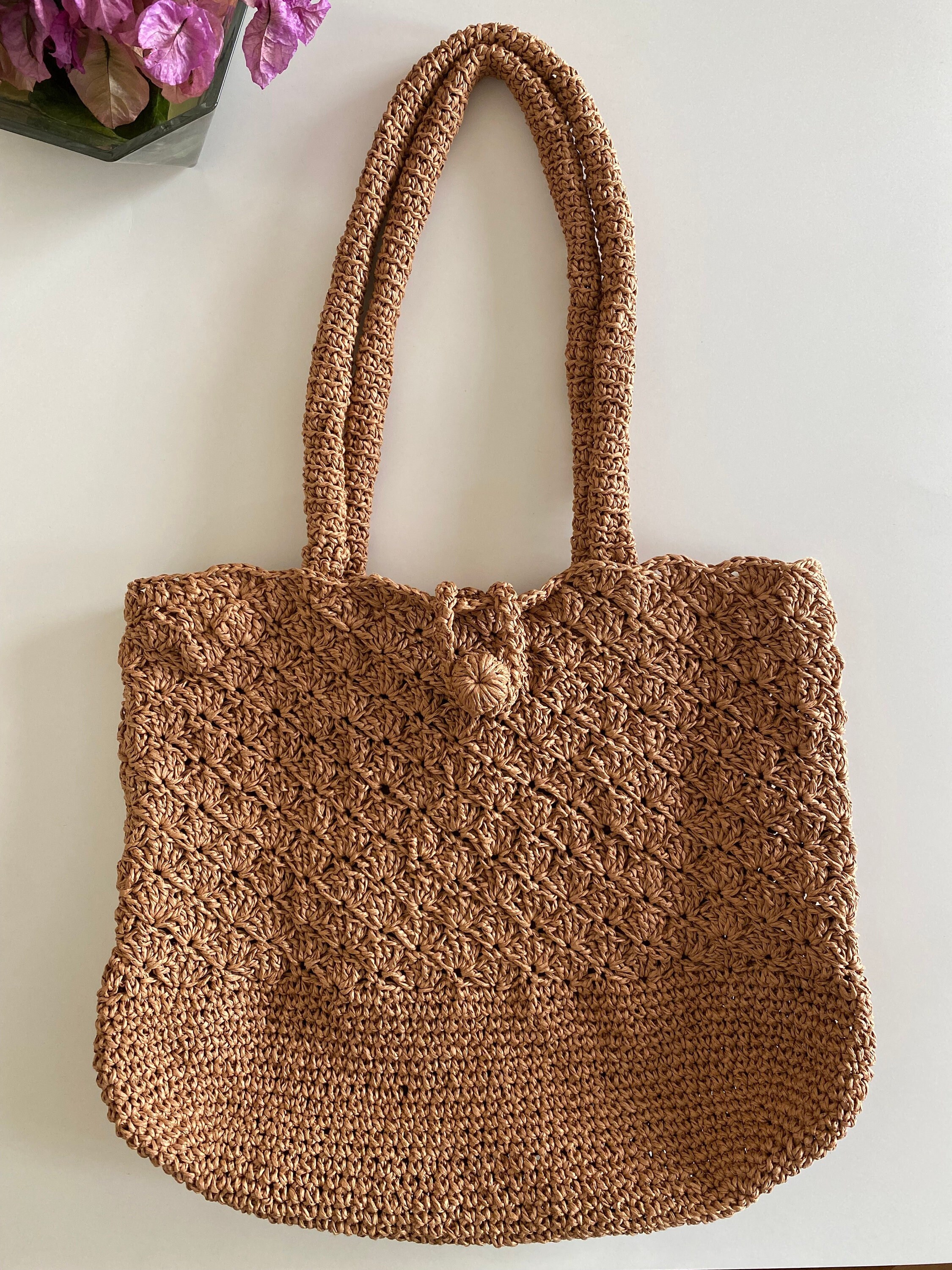 Light Brown Woven Pattern Tote
