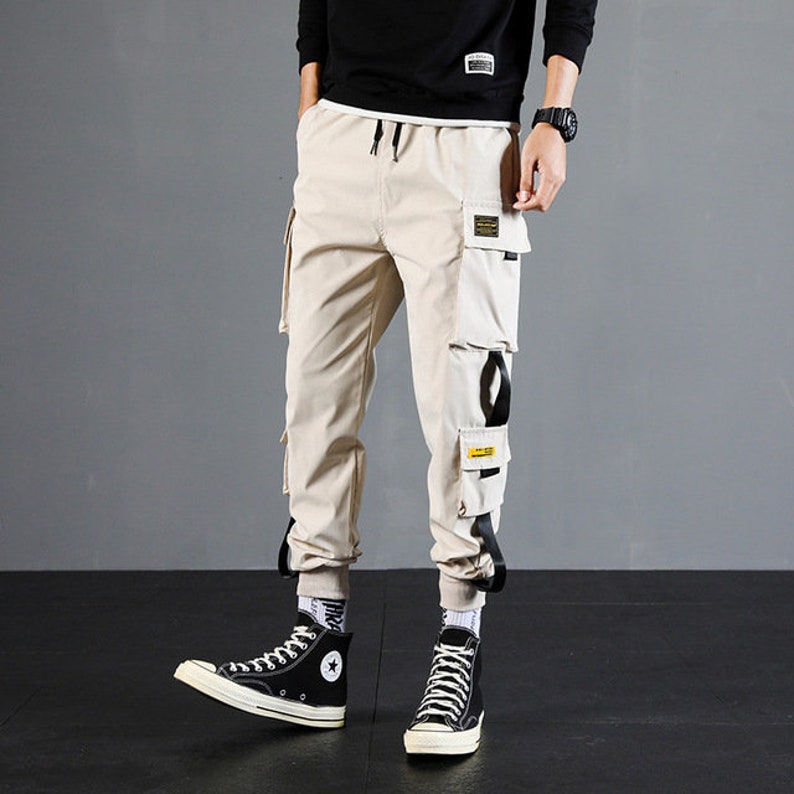 Harem Joggers Men's Cargo Pants Techwear Streetwear - Etsy