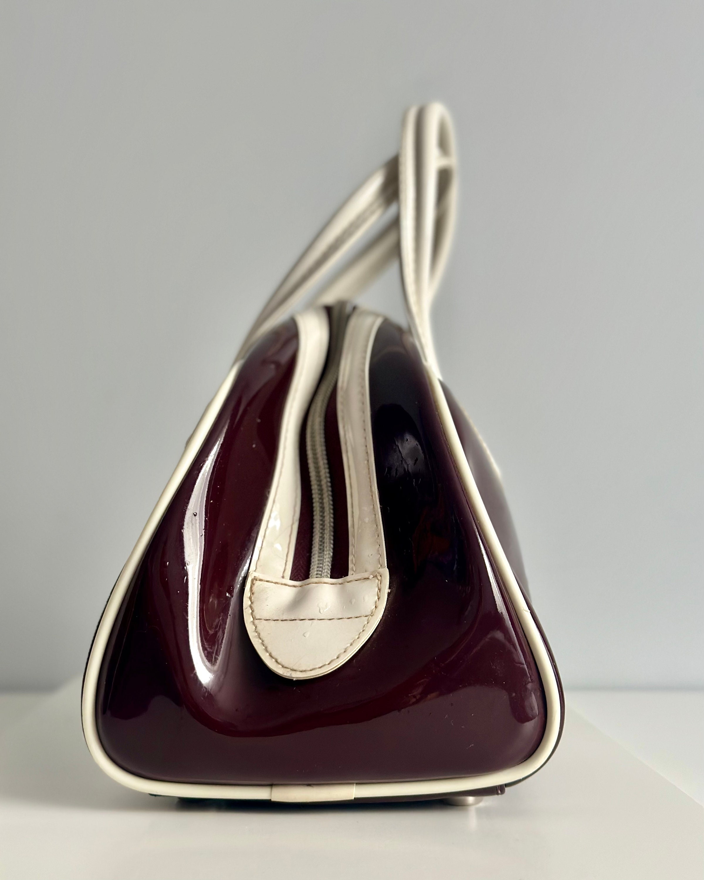 Vintage Adidas Bowling Bag in Deep Brown Etsy