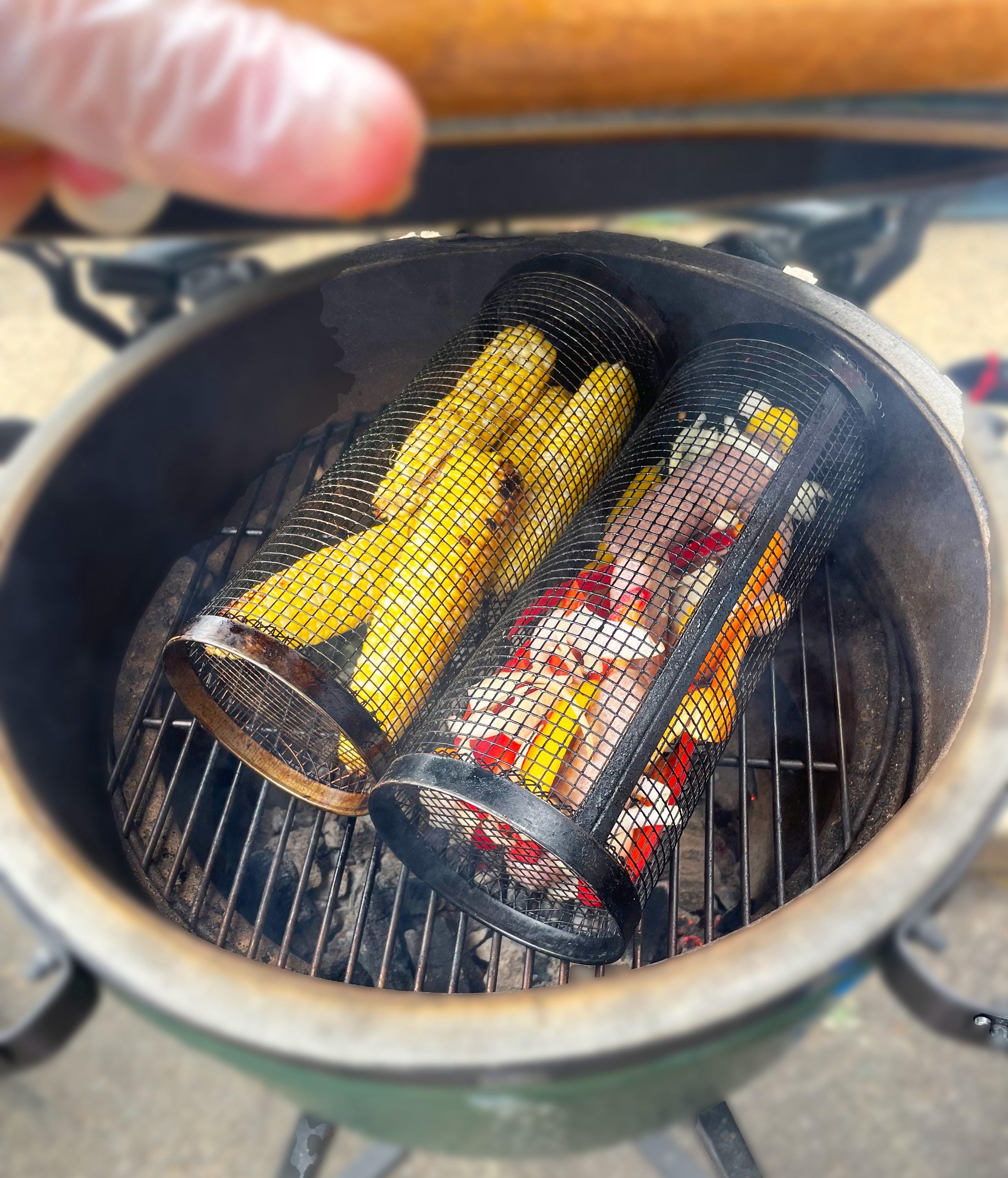MyGrillie 2-Pack - The Greatest Grilling Basket Ever - Grill Veggies and all your foods including desserts the Grillie way!