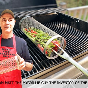 MyGrillie 1-Pack - The Greatest Grilling Basket Ever - Grill Veggies and all your foods including desserts the Grillie way!