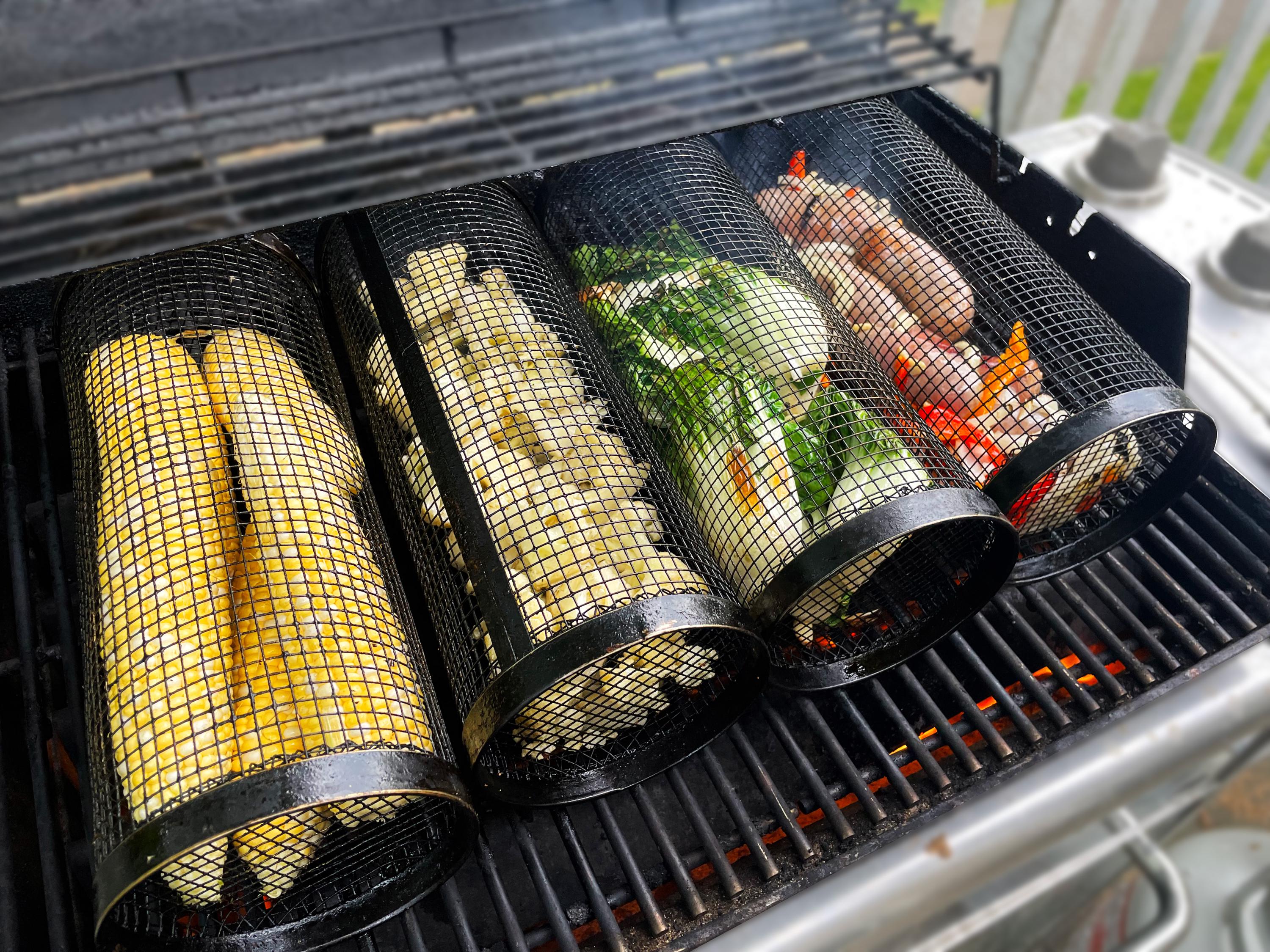 MyGrillie 2-Pack - The Greatest Grilling Basket Ever - Grill Veggies and all your foods including desserts the Grillie way!