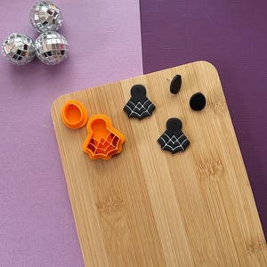 Spider Web Earring Jacket Clay Cutter | Unique Halloween and Fall Clay Cutter Shapes