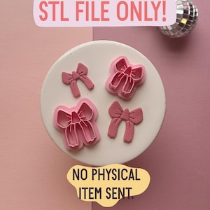 Classic Bow Clay Cutter STL ONLY | Digital Download