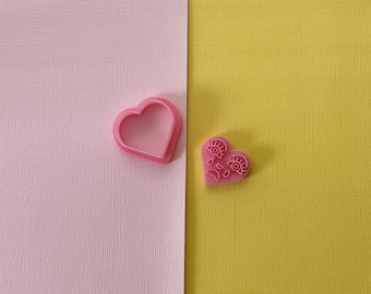 Heart shaped clay cutter, Scalloped Heart clay cutter with line, Valentine  earring cutter, Earring making tool, Valentine Clay t - AliExpress
