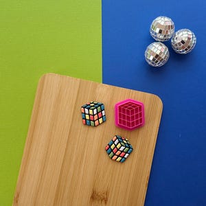 Rubik&#39;s Cube Clay Cutter | Polymer Clay Shapes | Nostalgia | 90&#39;s