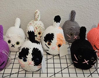 Crochet mini cat plush, handmade cat amigurumi, cute crochet kitty, soft plush cat toy, gift for cat lovers