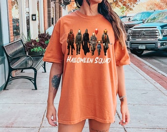 Horror Halloween Squad Shirt - Horror Movies T-Shirt - Halloween Crew Shirt - Scary Halloween Team T-Shirt - Halloween Friends T-Shirt