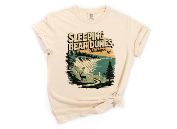 Sleeping Bear Dunes Shirt, Michigan T-shirt, Long Sleeve