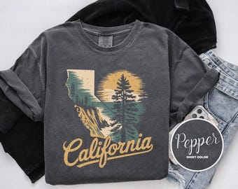 California Shirt, Comfort Colors T-Shirt, Hoodie, Sweatshirt, Long Sleeve, Kids Tee, Coastal Adventure