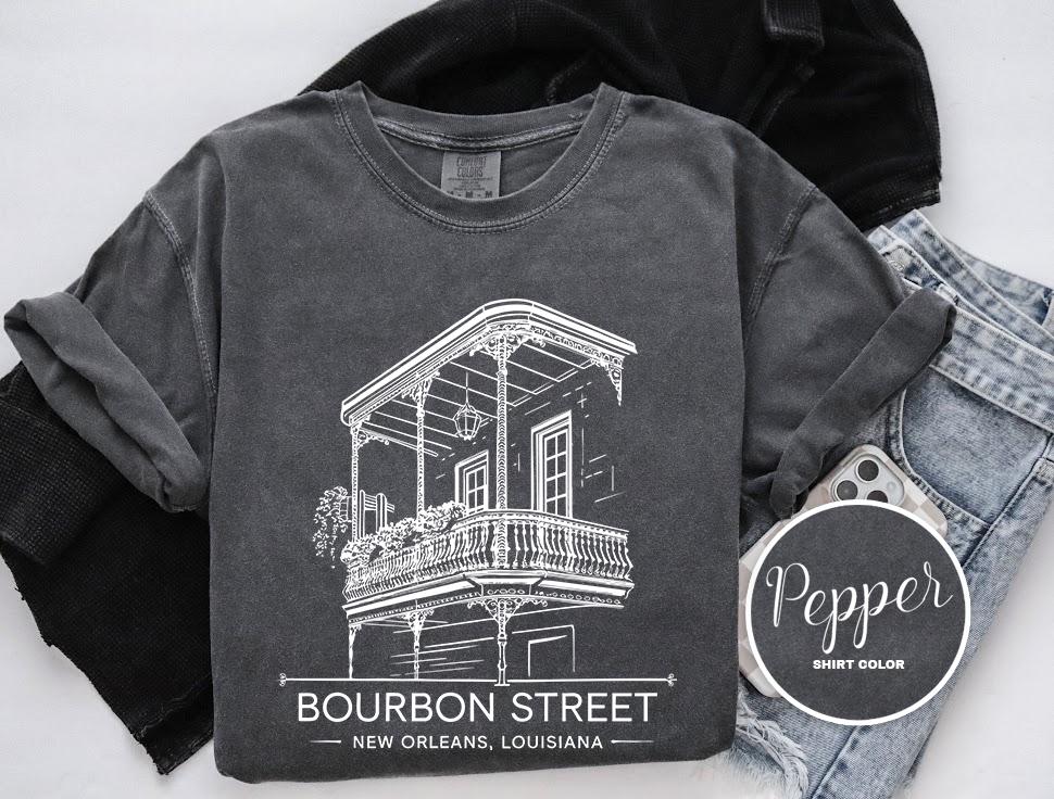 Bourbon Street Shirt, New Orleans Louisiana T-shirt, French