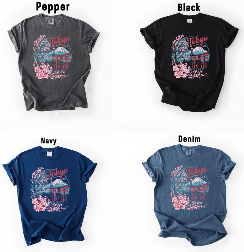 four different types of t - shirts with the names of them
