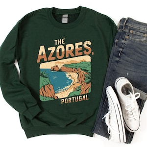 The Azores Sweatshirt Unisex Crewneck, Azores Portugal Sweatshirt