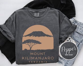 Mount Kilimanjaro Shirt – Comfort Colors Tanzania Safari Tee