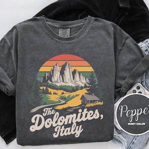 Dolomites Shirt, Italy T-Shirt, Alps Sweatshirt, Italian Mountains Hoodie, Comfort Colors, Kids Tee