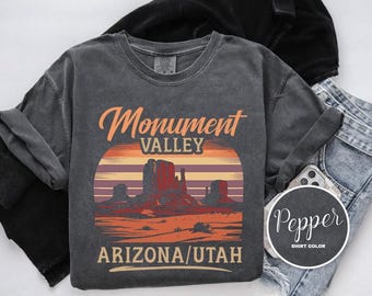 Monument Valley Shirt, Arizona/Utah, Comfort Colors T-Shirt, Hoodie, Sweatshirt, Long Sleeve, Kids Tee, Nature Adventure