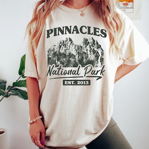 Pinnacles National Park Shirt, California, Comfort Colors T-Shirt, Hoodie, Sweatshirt, Long Sleeve, Kids Tee, Nature Hiking