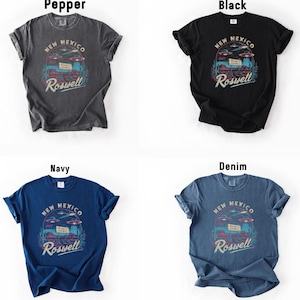 a group of four t - shirts with the names of each of them