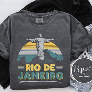 Rio de Janeiro Brazil Shirt, Christ the Redeemer Comfort Colors T-Shirt, Hoodie, Sweatshirt, Long Sleeve, Kids Tee