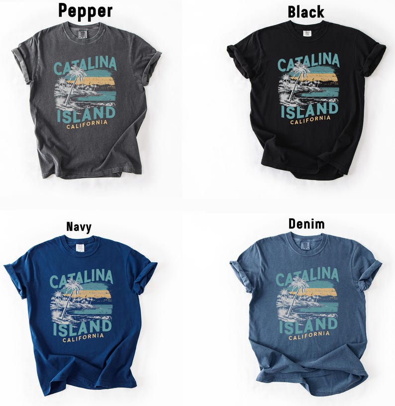 a group of four t - shirts with the names of different countries