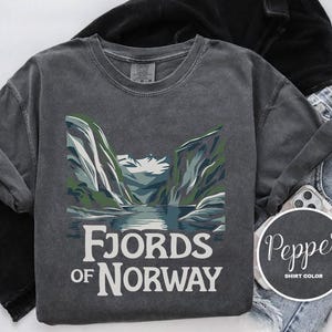 Norway Fjords Shirt, Norway Comfort Colors T-Shirt, Hoodie, Sweatshirt, Long Sleeve, Kids Tee, Nature Adventure