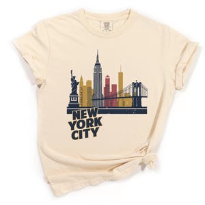 Koszulka New York City Skyline, New York, NYC Comfort Colors T-shirt, bluza z kapturem, bluza z kapturem, długi rękaw, koszulka dziecięca