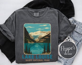 Lake Louise Shirt, Banff National Park, Alberta, Comfort Colors T-Shirt, Hoodie, Sweatshirt, Long Sleeve, Kids Tee, Nature Adventure