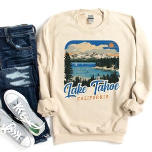 Lake Tahoe Sweatshirt Unisex Crewneck, Lake Tahoe California Sweatshirt