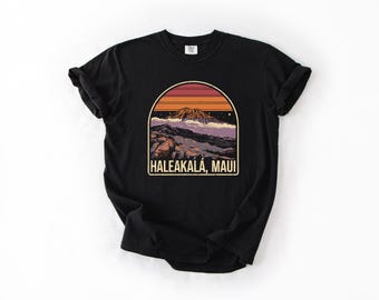 Haleakalā National Park Shirt, Comfort Colors T-Shirt, Long Sleeve, Sweatshirt, Lightweight Hoodie, Maui Hawaii Tee