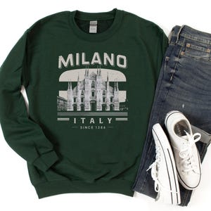 Milano Sweatshirt Unisex Crewneck, Milano Italy Sweatshirt
