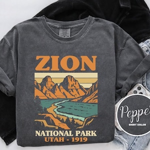 Zion National Park Shirt, Utah, Comfort Colors T-Shirt, Hoodie, Sweatshirt, Long Sleeve, Kids Tee, Nature Hiking