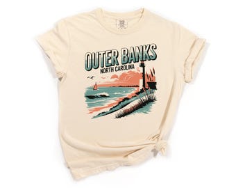 Outer Banks North Carolina Shirt, Comfort Colors T-Shirt, Long Sleeve, Sweatshirt, Hoodie, Shirt, Outer Banks Apparel, Kids Tee