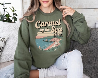 Carmel-by-the-Sea tröja unisex rund hals, Carmel California tröja
