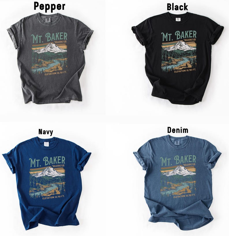 four different types of t - shirts with the names of them